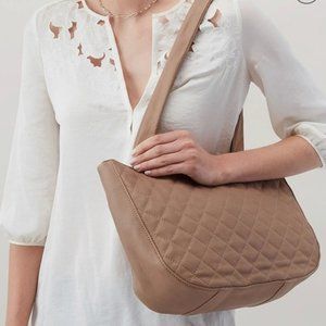 HOBO Carver Quilted Leather Shoulder Bag